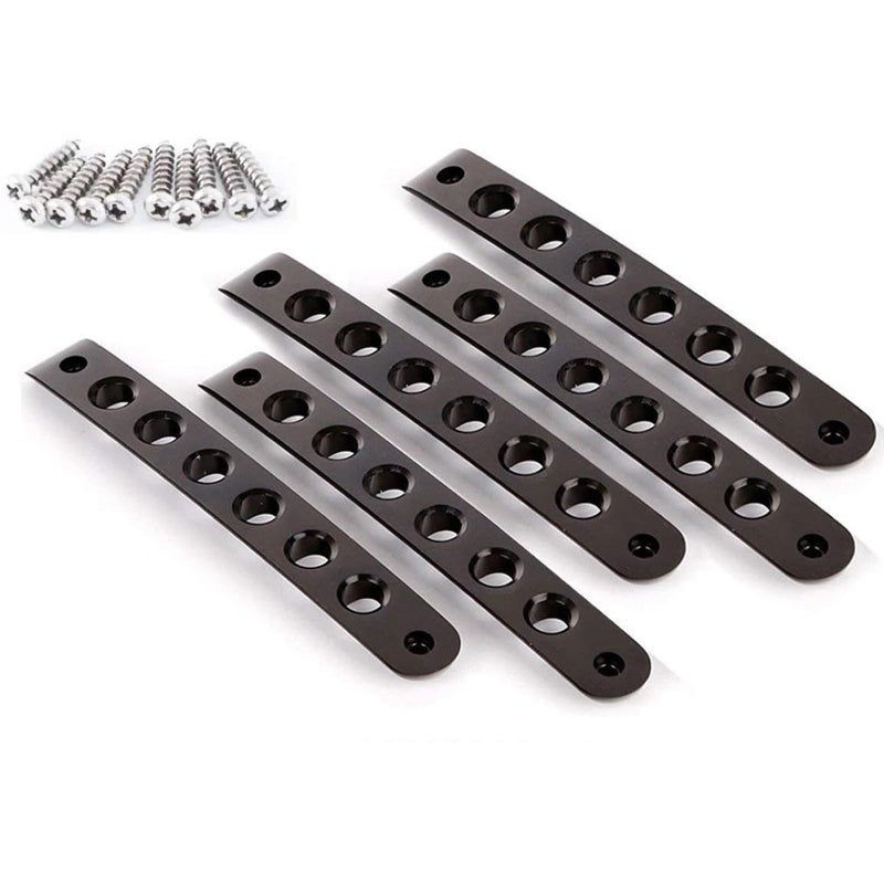 Bolaxin Side Door Handle Inserts Cover Trim Fits for Jeep Wrangler Accessories JK JKU Liberty Sahara & Unlimited 2007-2018 Exterior Grab Handles Pull JK Mods Decoration(Aluminum Black  5PCS) - Image 1